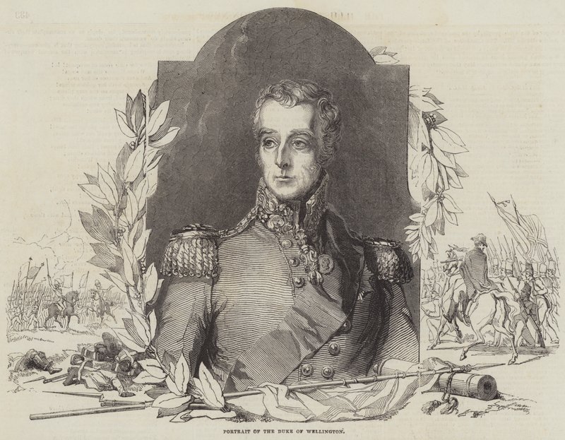 Wellington hercegének portréja (metszet) alkotó: English School
