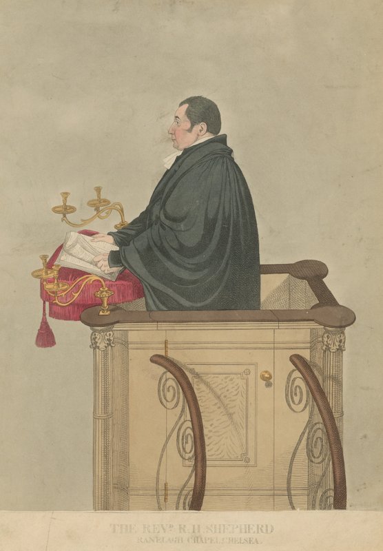 Richard Herne Pásztor tiszteletes portréja alkotó: English School