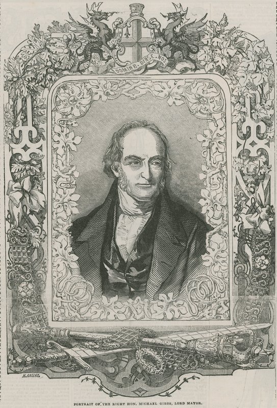 A jobboldal portréja, Hon Michael Gibbs, főpolgármester alkotó: English School