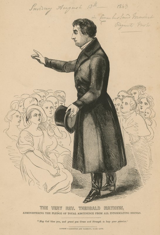 Theobald Mathew tiszteletes portréja alkotó: English School
