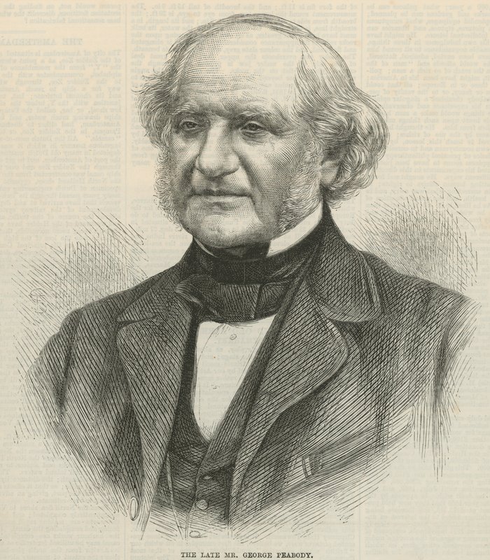 A néhai George Peabody úr portréja alkotó: English School