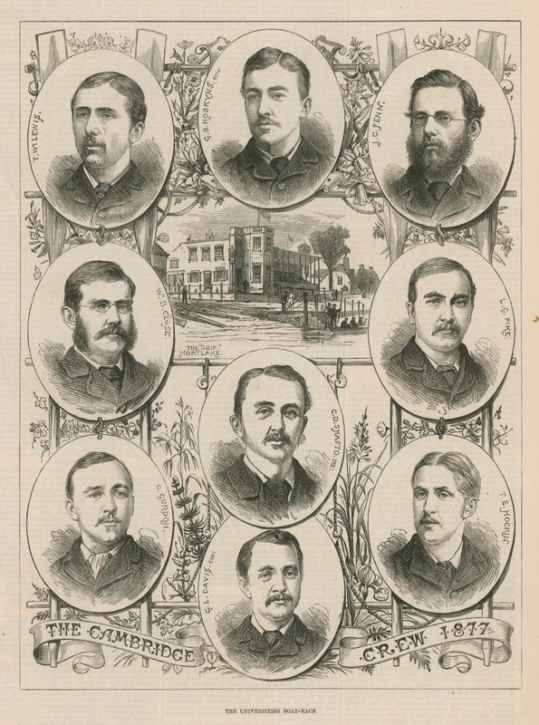 Az 1877-es cambridge-i legénység portréi alkotó: English School