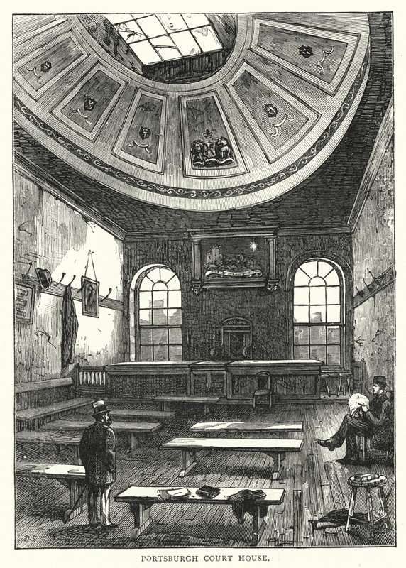 Portsburgh Court House (metszet) alkotó: English School