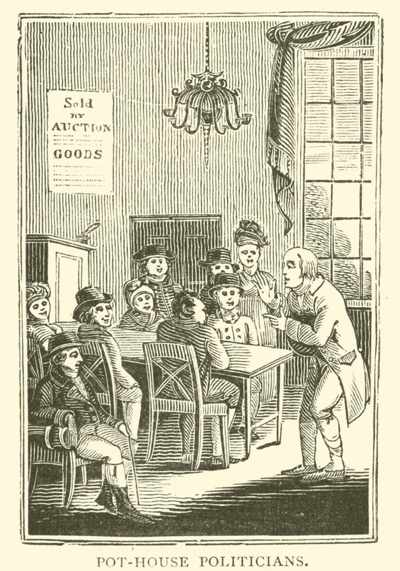 Fazekas politikusok (fametszet) alkotó: English School