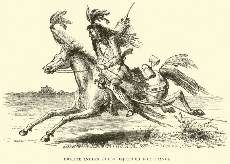 Prairie Indian teljesen felszerelt utazáshoz alkotó: English School