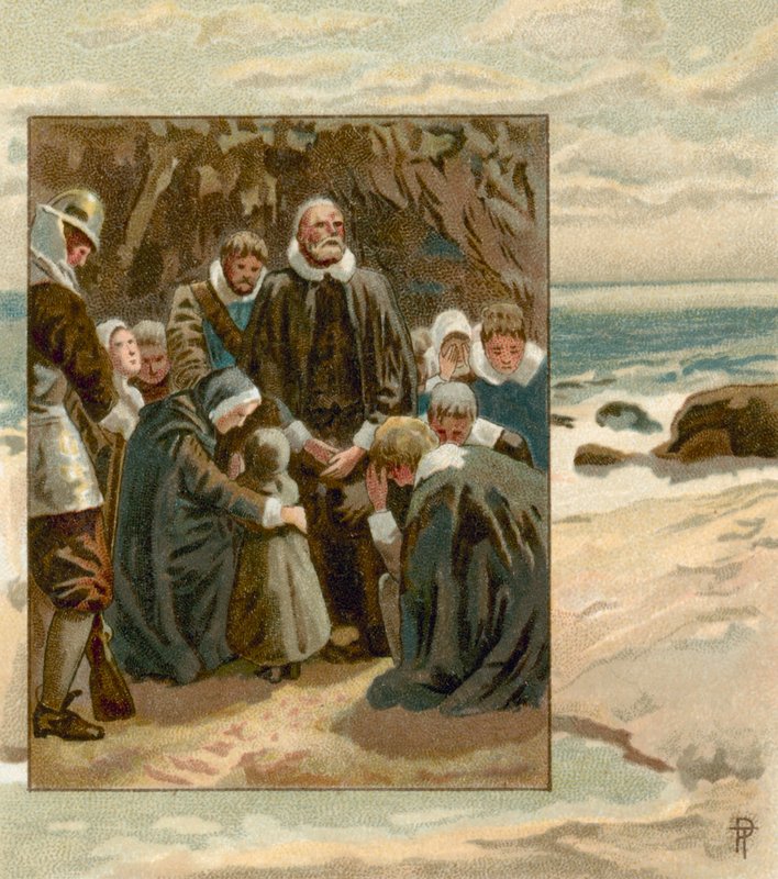 A zarándokatyák imája alkotó: English School