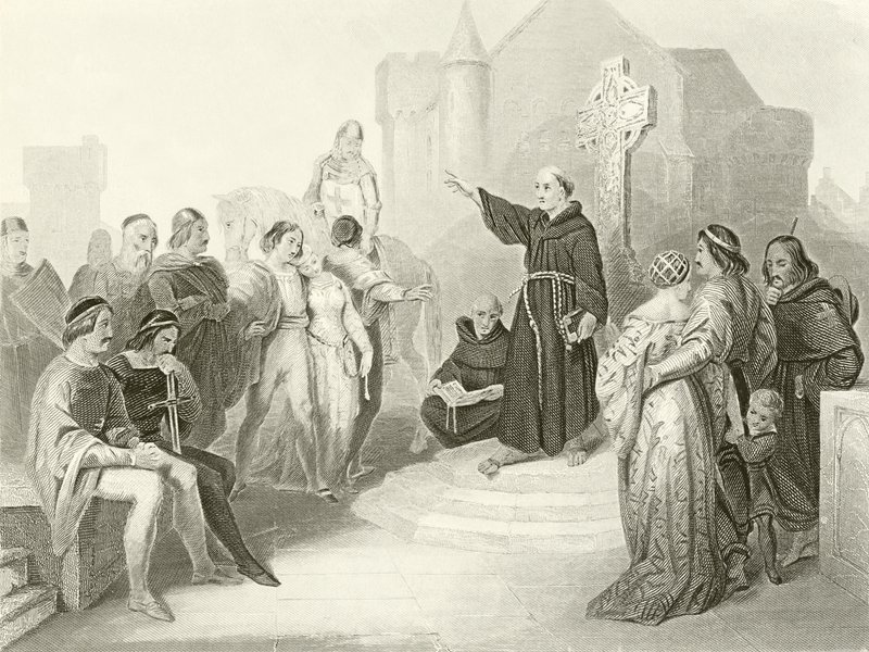 A keresztes hadjárat prédikálása alkotó: English School