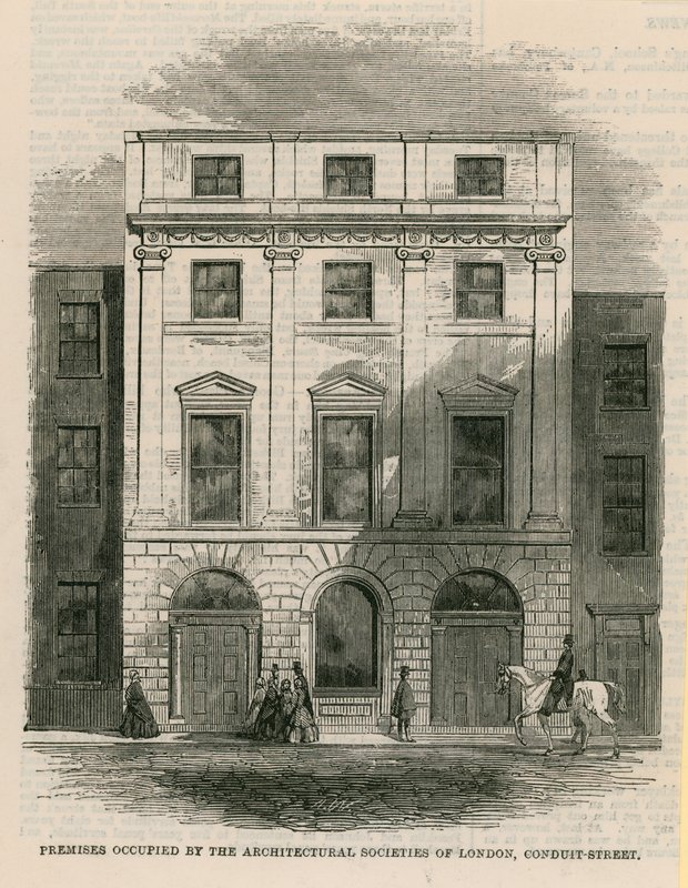 A London Architectural Societies által elfoglalt helyiségek, Conduit Street, London alkotó: English School