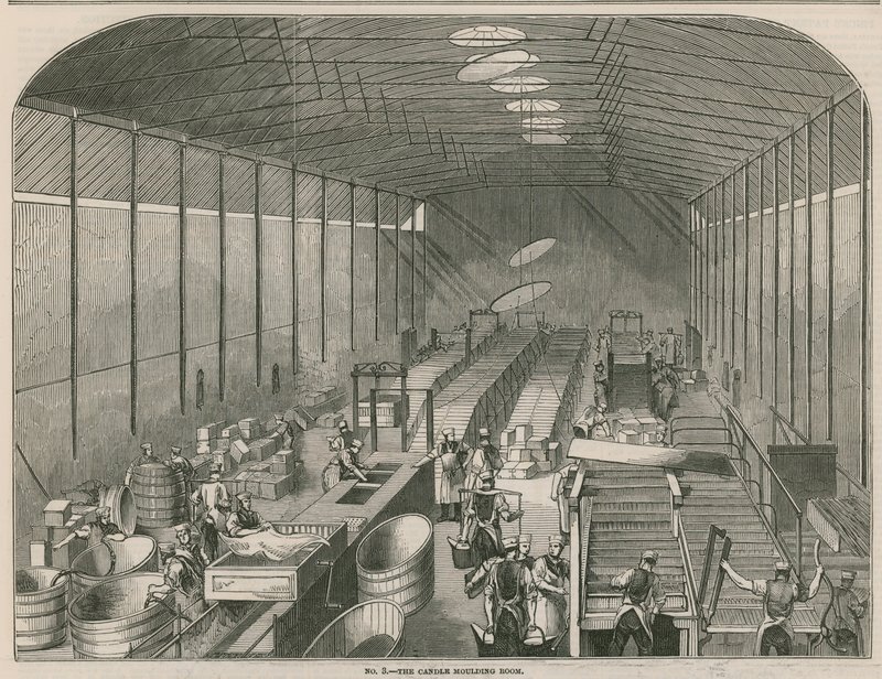 Árak Patent Candle Companys munkái; A gyertyaformázó szoba alkotó: English School