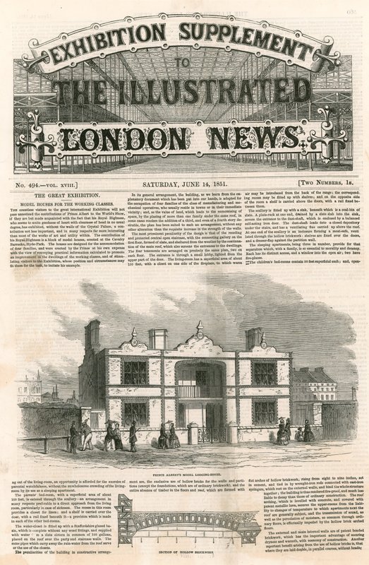 Prince Alberts Model Lodging House, Nagy kiállítás, 1851 alkotó: English School