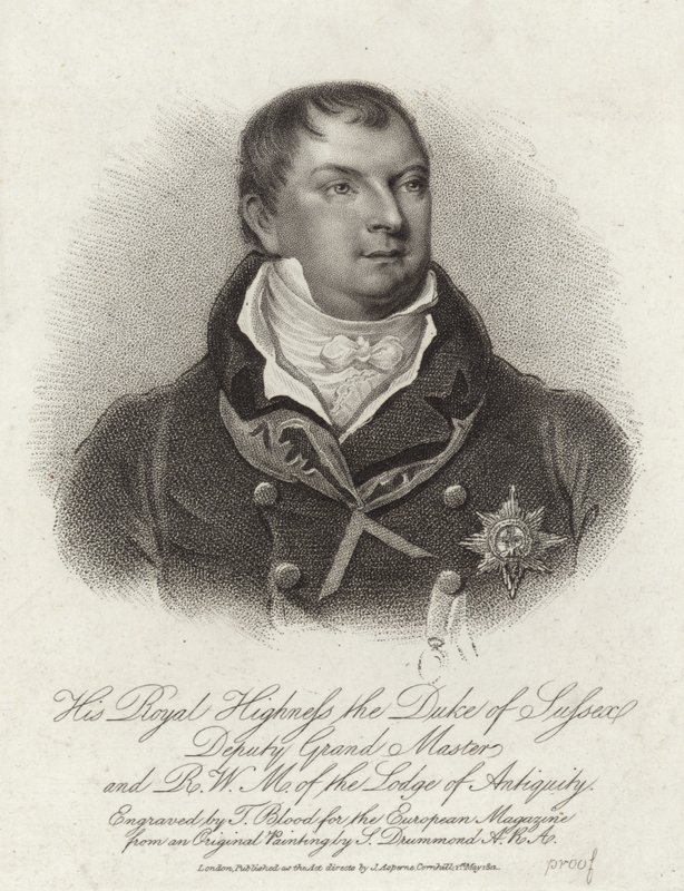 Frederick Augustus herceg, Sussex hercege alkotó: English School