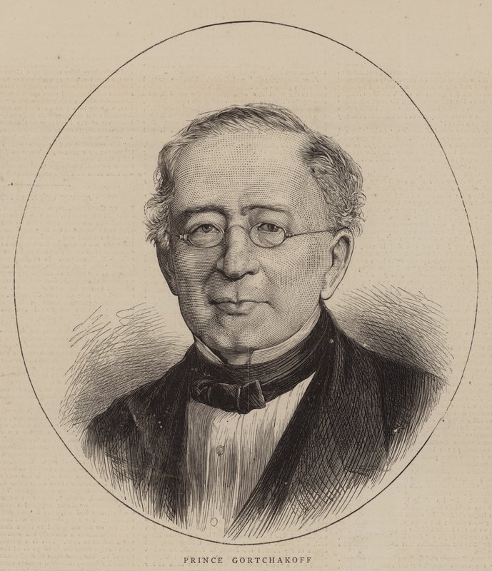 Gortcsakoff herceg (metszet) alkotó: English School