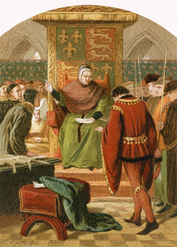 Henrik herceg Gascoigne bíró előtt alkotó: English School