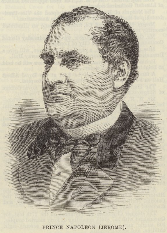 Napóleon herceg (Jerome) (metszet) alkotó: English School