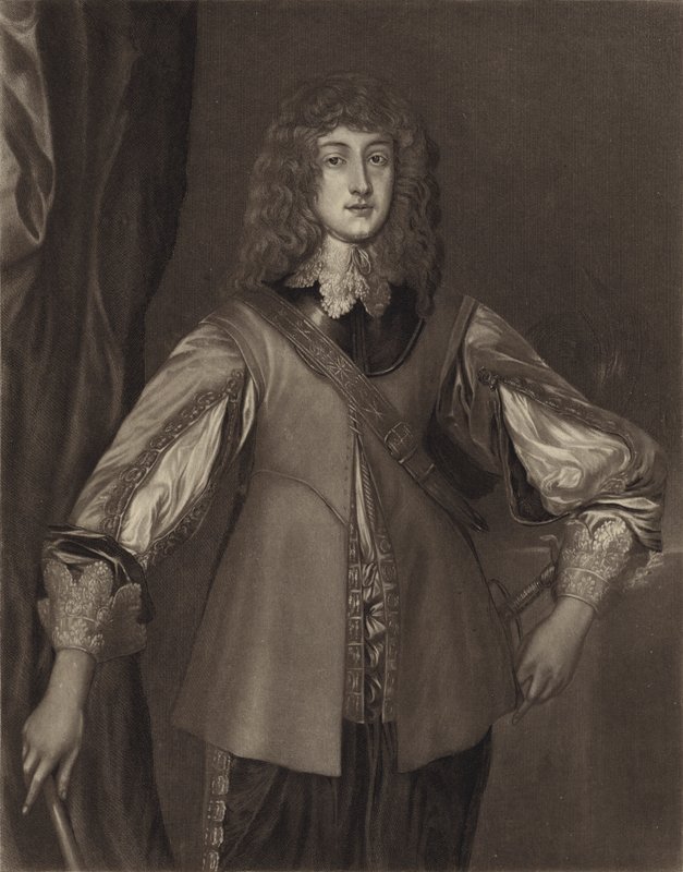 Rupert herceg, V. Frigyes választófejedelem, rajnai pfalzgróf és Erzsébet, I. Jakab lányának fia (lithó) alkotó: English School