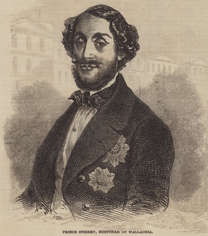 Stirbey herceg, Valachia Hospodar (metszet) alkotó: English School