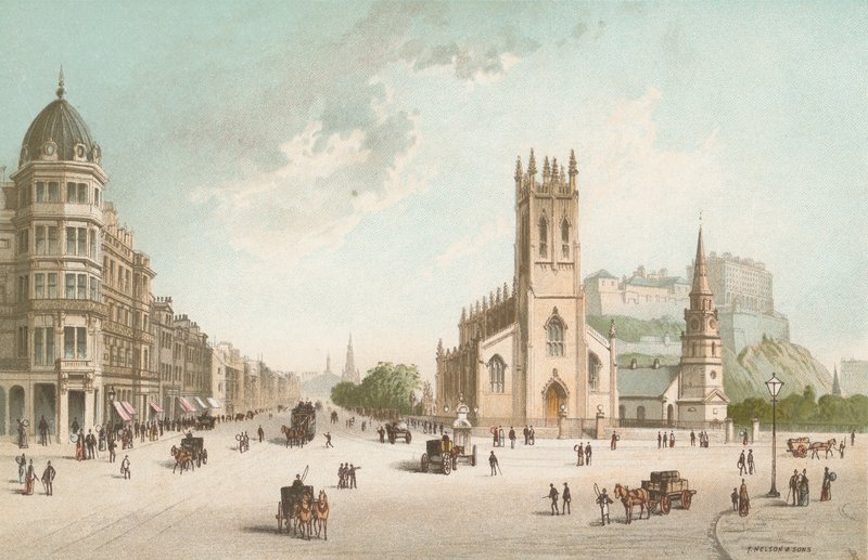 Princes Street Edinburgh - West End alkotó: English School