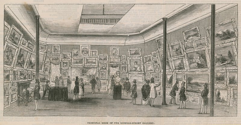 A Suffolk Street Gallery főterme alkotó: English School