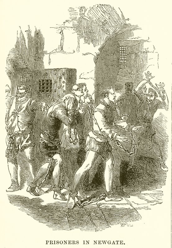 Foglyok Newgate-ben alkotó: English School