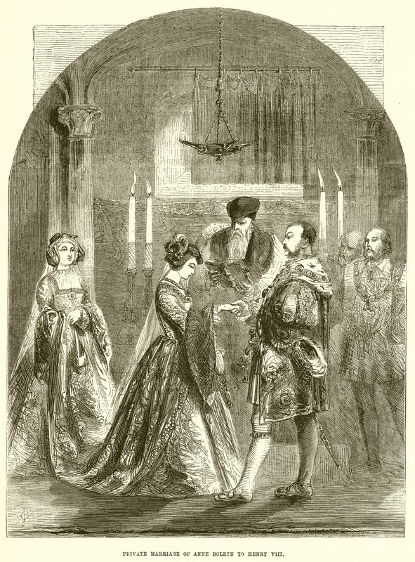 Boleyn Anne magánházassága VIII. Henrikkel alkotó: English School