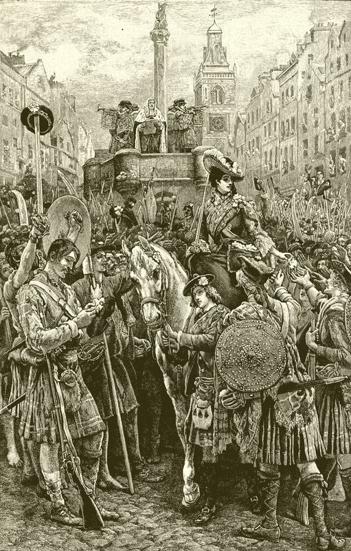 Az Öreg színlelő kikiáltása Jakab királlyá VIII alkotó: English School