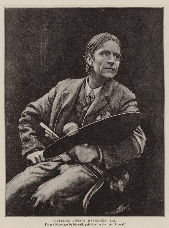Hubert Herkomer professzor, RA (litho) alkotó: English School