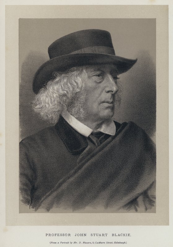 John Stuart Blackie professzor (metszet) alkotó: English School