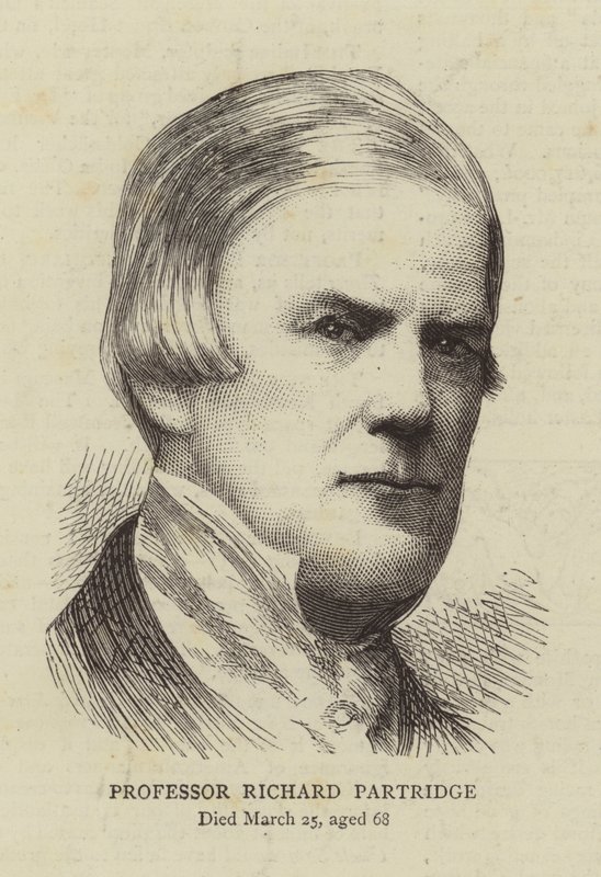 Richard Partridge professzor (metszet) alkotó: English School
