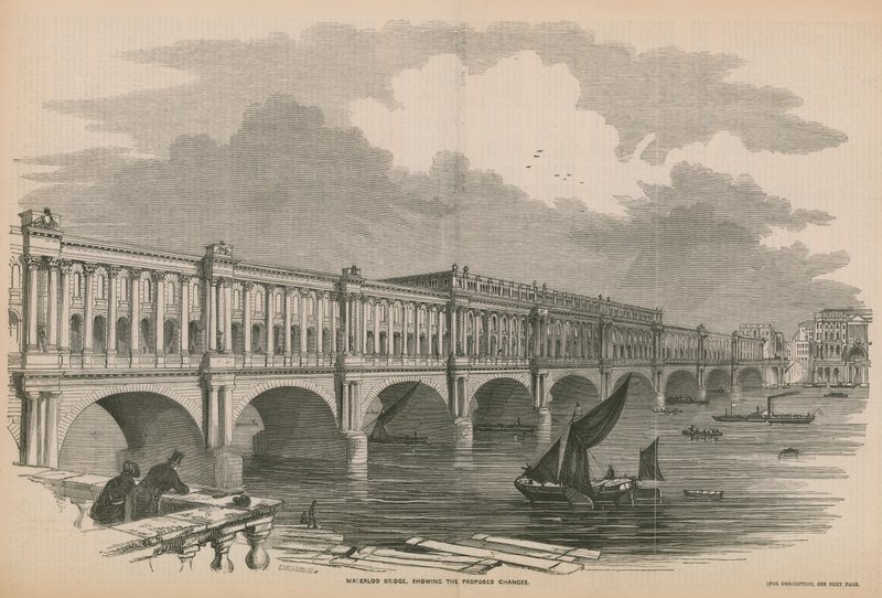 A Waterloo híd javasolt módosításai alkotó: English School
