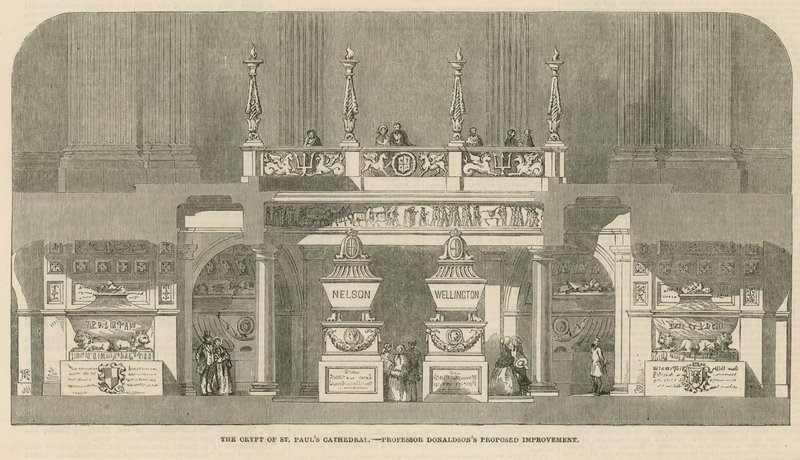 A Szent Pál-székesegyház kriptájának javítási javaslata alkotó: English School