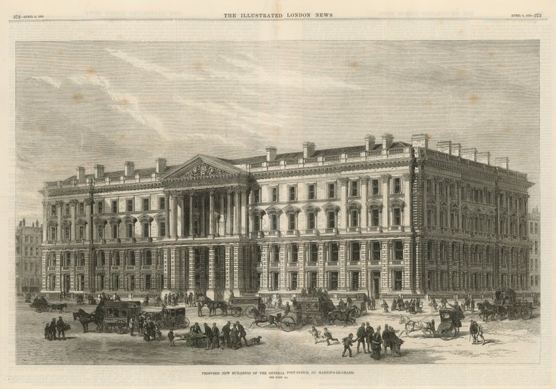 A főposta javasolt új épületei alkotó: English School