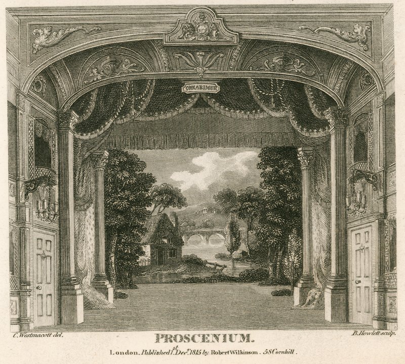 A Royalty Színház proszceniuma, Well Street, Wellclose Square, London alkotó: English School