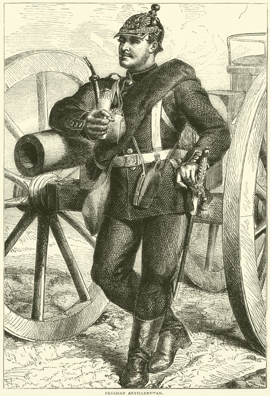 Porosz tüzér, 1870. október alkotó: English School