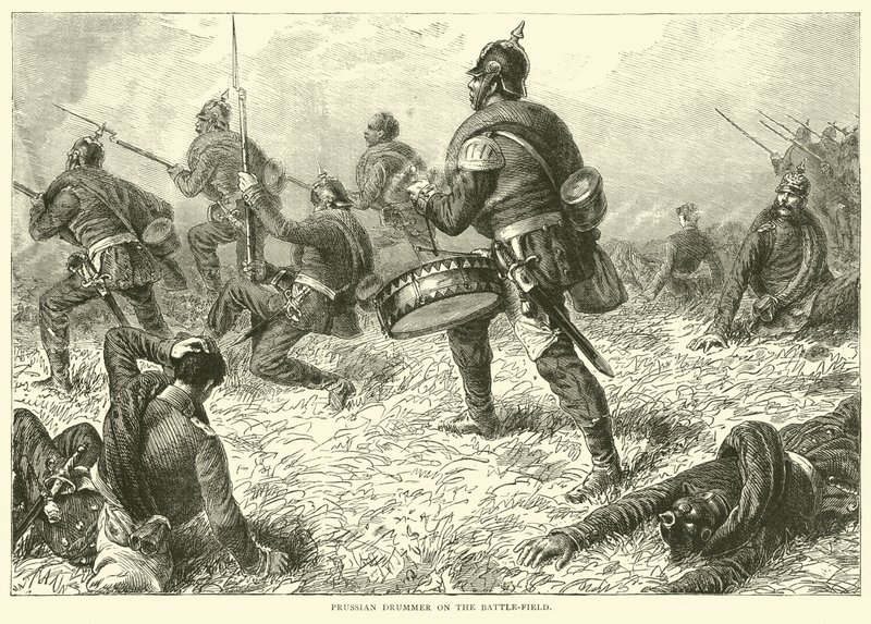 Porosz dobos a csatatéren, 1870. szeptember alkotó: English School