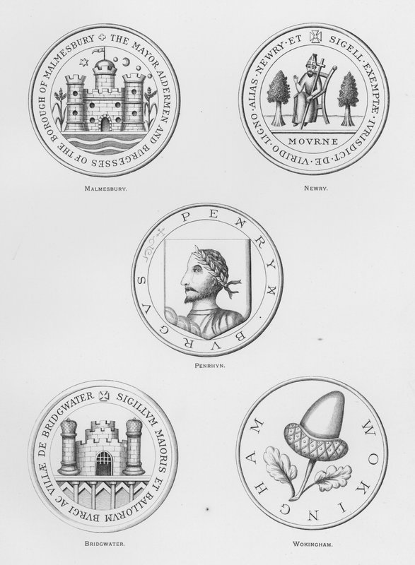 Nyilvános fegyverek: Malmesbury; Newry; Penrhyn; Bridgewater; Wokingham (metszet) alkotó: English School