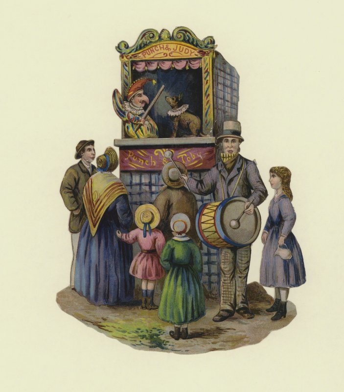 Punch and Judy show (chromolitho) alkotó: English School