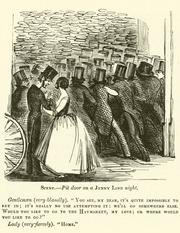 Punch rajzfilm: Jenny Lind alkotó: English School