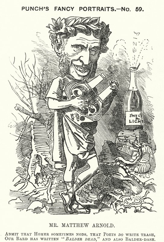 Punch rajzfilm: Matthew Arnold, angol költő (metszet) alkotó: English School