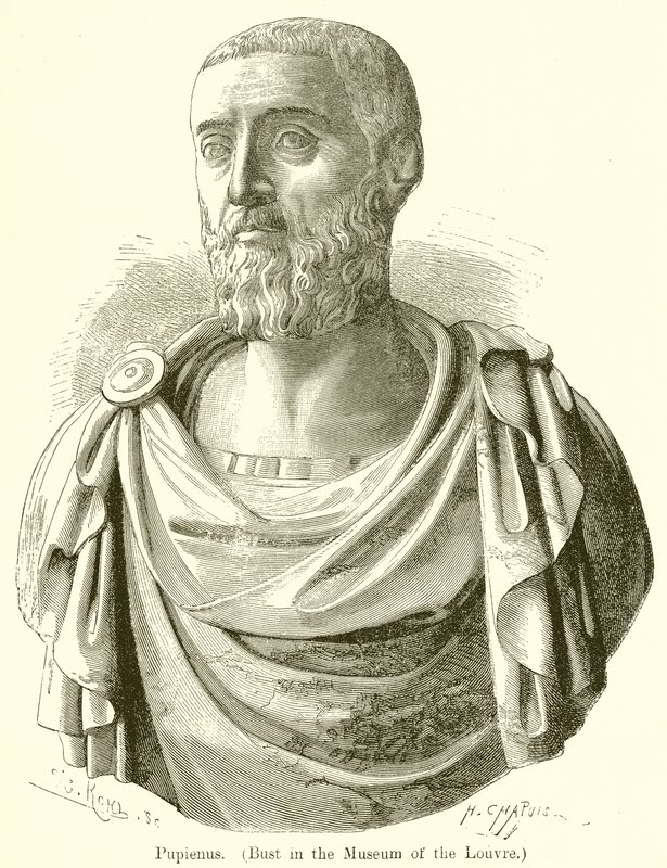 Pupienus. (mellszobor a Louvre Múzeumban) alkotó: English School