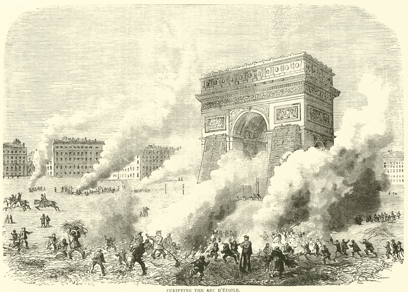 Purifying the Arc dEtoile, 1871. március alkotó: English School