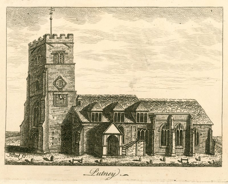 Putney templom, London alkotó: English School