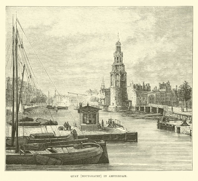 Quay (Houtgracht) Amszterdamban alkotó: English School