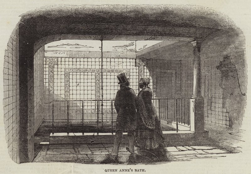 Anna királynő fürdője (metszet) alkotó: English School