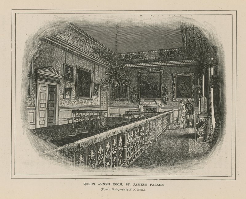 Anna királynő szobája a Szent Jakab-palotában alkotó: English School