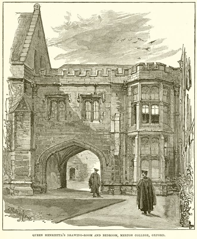 Queen Henriettas Drawing Room and Bedroom, Merton College, Oxford alkotó: English School
