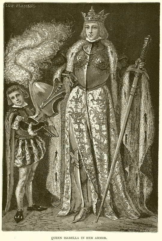 Izabella királynő páncéljában alkotó: English School