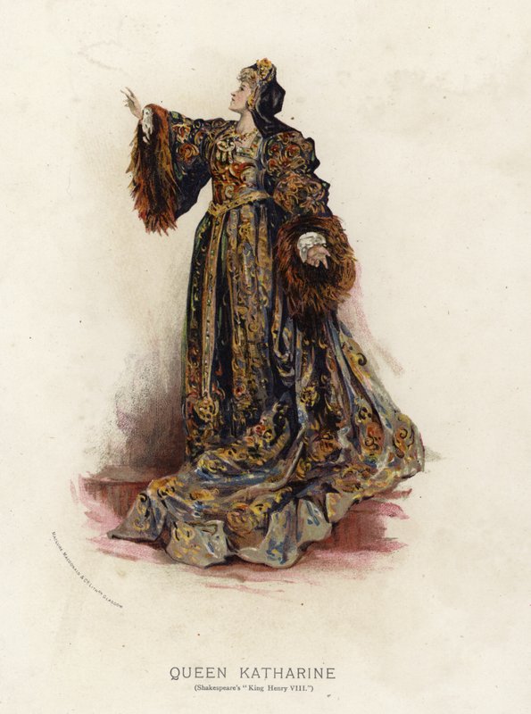 Katalin királynő Shakespeare VIII. Henrik királyából alkotó: English School