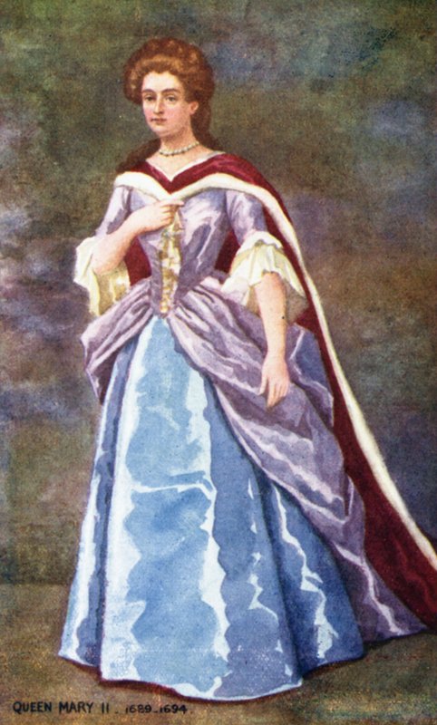 Queen Mary II (színes litográfia) alkotó: English School