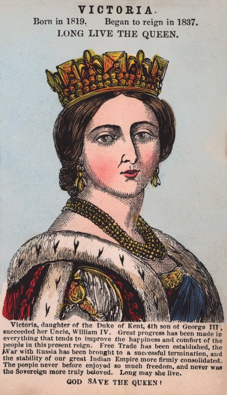 Viktória királynő (színes metszet) alkotó: English School