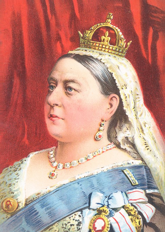 Viktória királynő - üdvözlőlap alkotó: English School